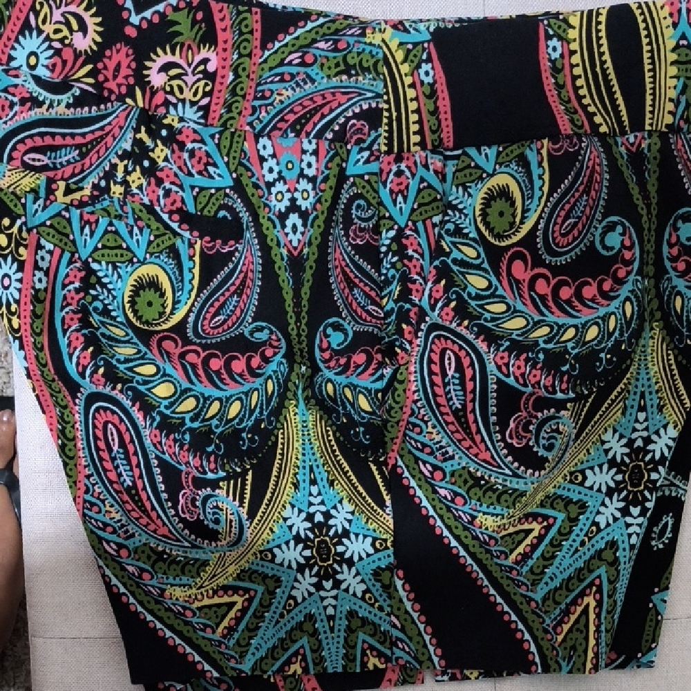 Colorful Paisley Print Skirt